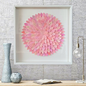 Paper abstract artwork 'Mini Pink Galah'