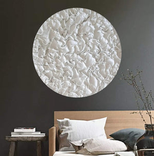 Acrylic sculptural abstract artwork  ''White Cloud"