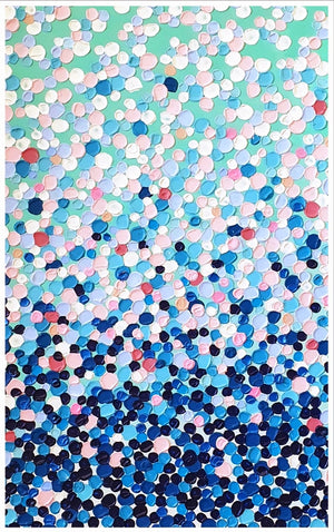 Acrylic abstract artwork  'Dancing Bubbles''