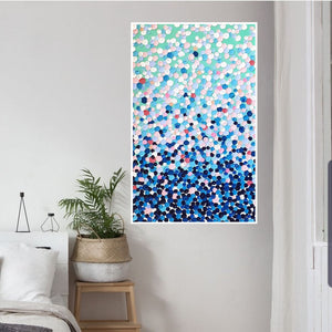 Acrylic abstract artwork  'Dancing Bubbles''