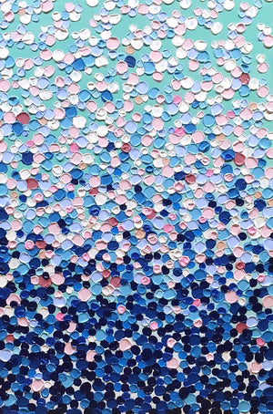 Acrylic abstract artwork  'Dancing Bubbles''