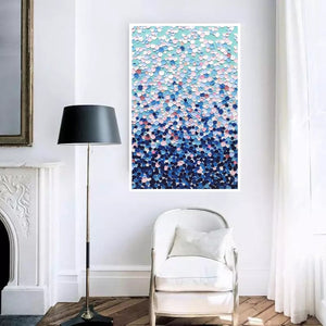 Acrylic abstract artwork  'Dancing Bubbles''