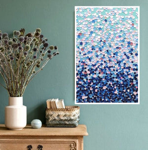 Acrylic abstract artwork  'Dancing Bubbles''