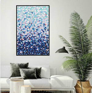 Acrylic abstract artwork  'Dancing Bubbles''