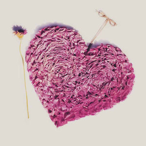 Pink paper heart