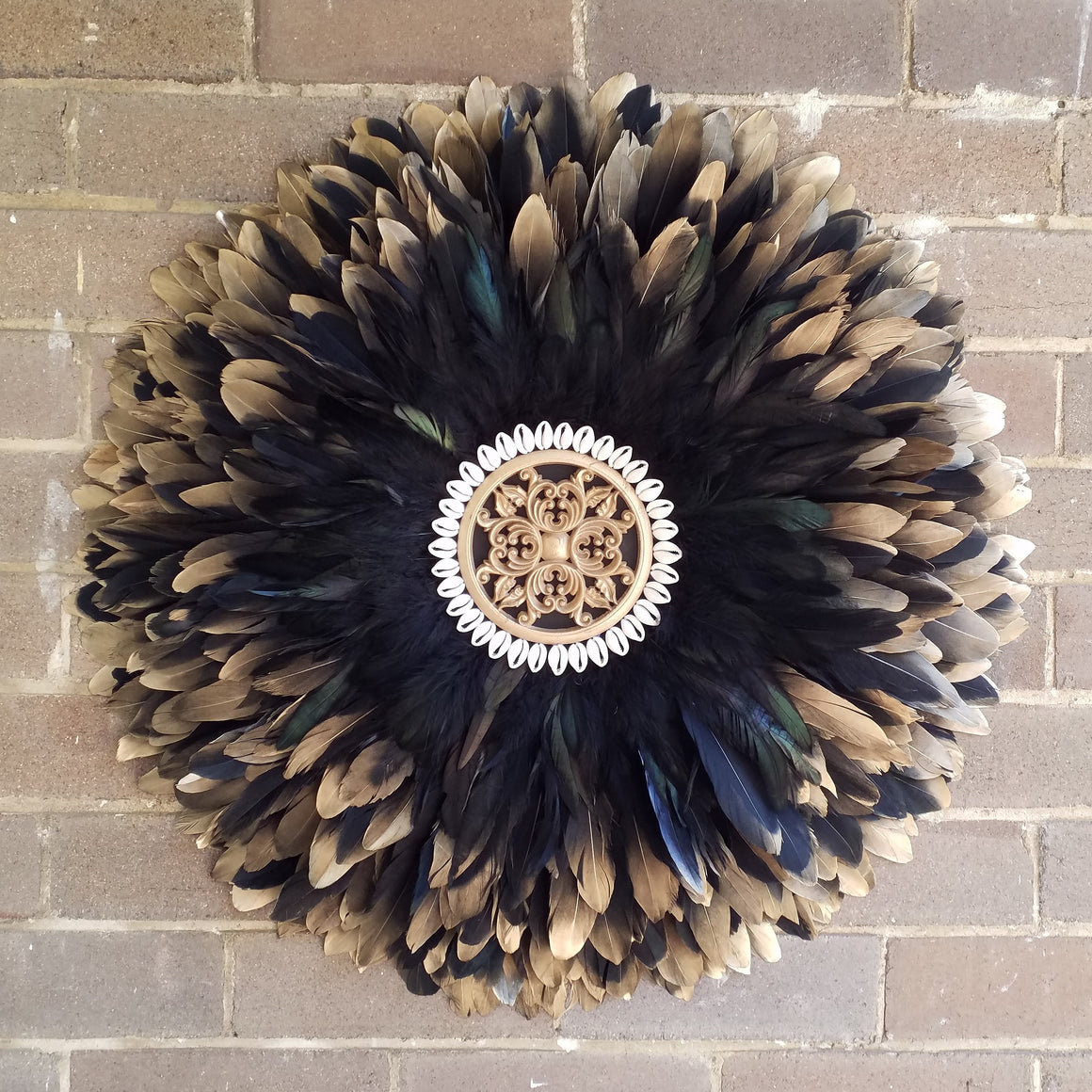 Modern tribal juju hat wall decoration