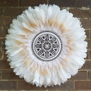 Modern tribal juju hat wall decoration