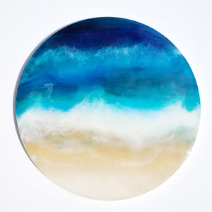 Resin abstract artwork 'Ocean Waves'