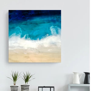 Resin abstract artwork 'Crushing Waves'