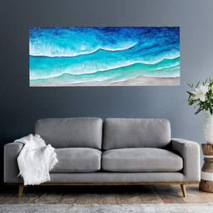 Acrylic and resin abstract artwork  'Magic Ocean'