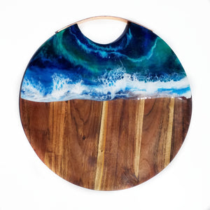 Hand poured resin cheeseboard