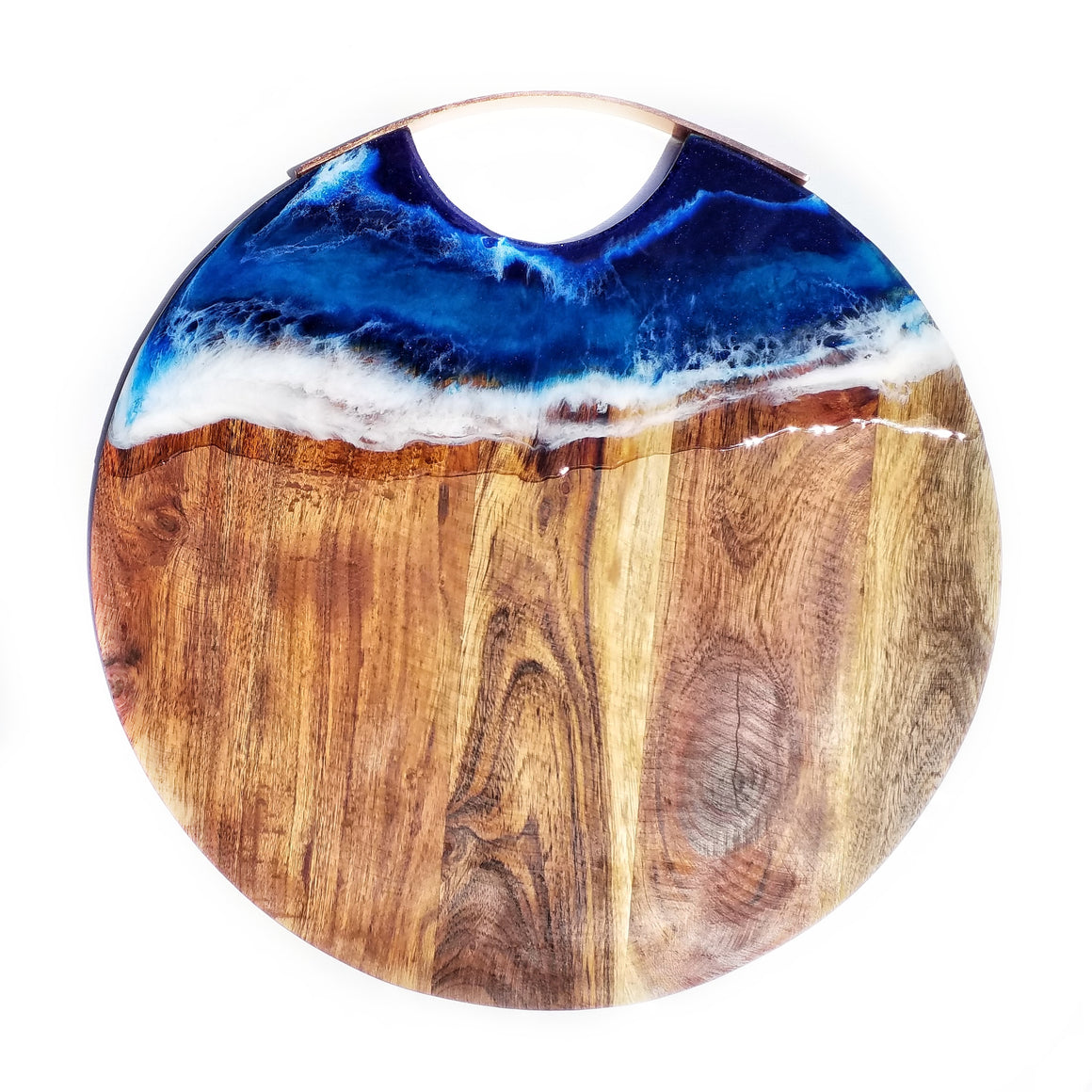 Hand poured resin cheeseboard