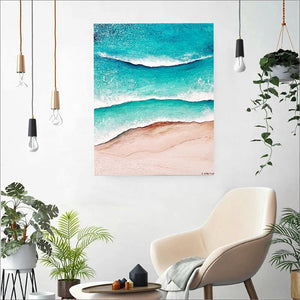 Acrylic and resin abstract artwork  'Weekend Bliss '