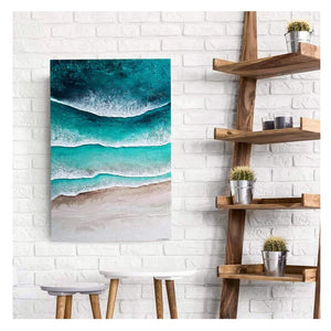 Acrylic abstract artwork         'Rolling Waves'