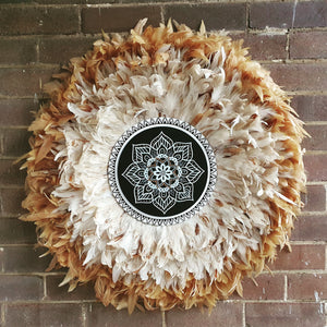 Modern tribal juju hat wall decoration