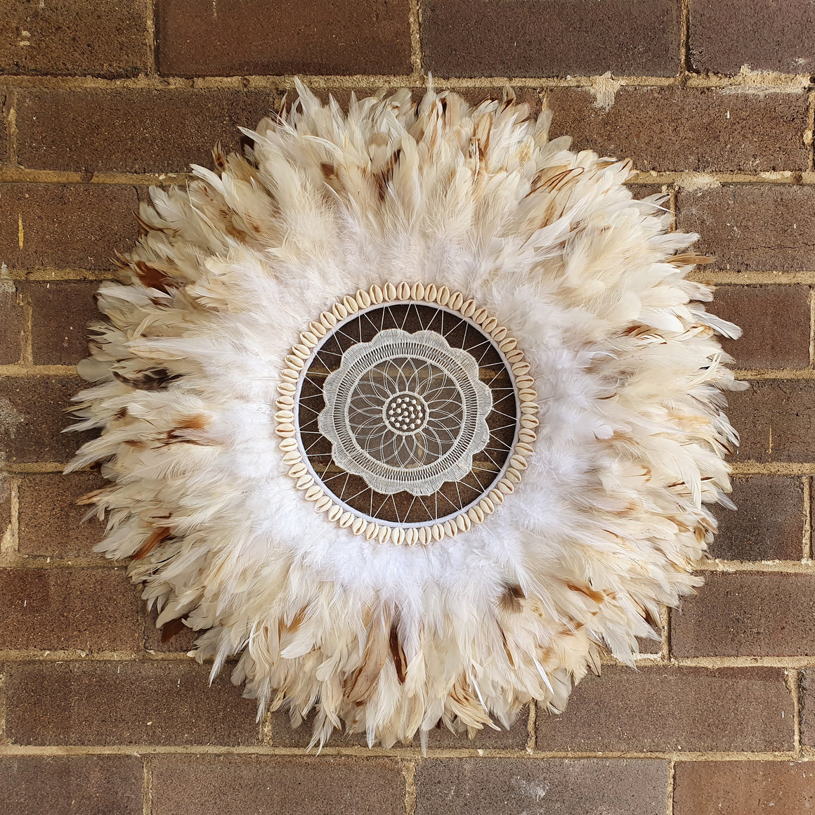 Modern tribal juju hat wall decoration