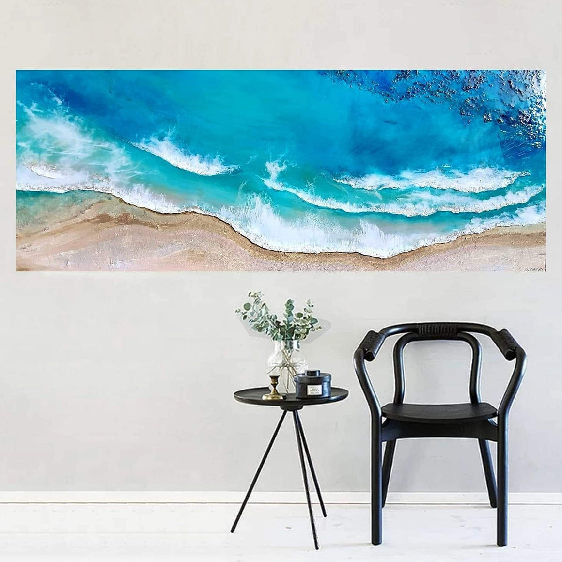 Acrylic and resin abstract artwork  'Dreaming of the Ocean'