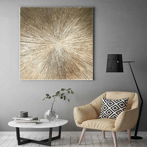 Acrylic abstract artwork  'Gold Light'