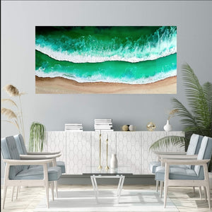 Acrylic and resin abstract artwork  'Holiday Dream'