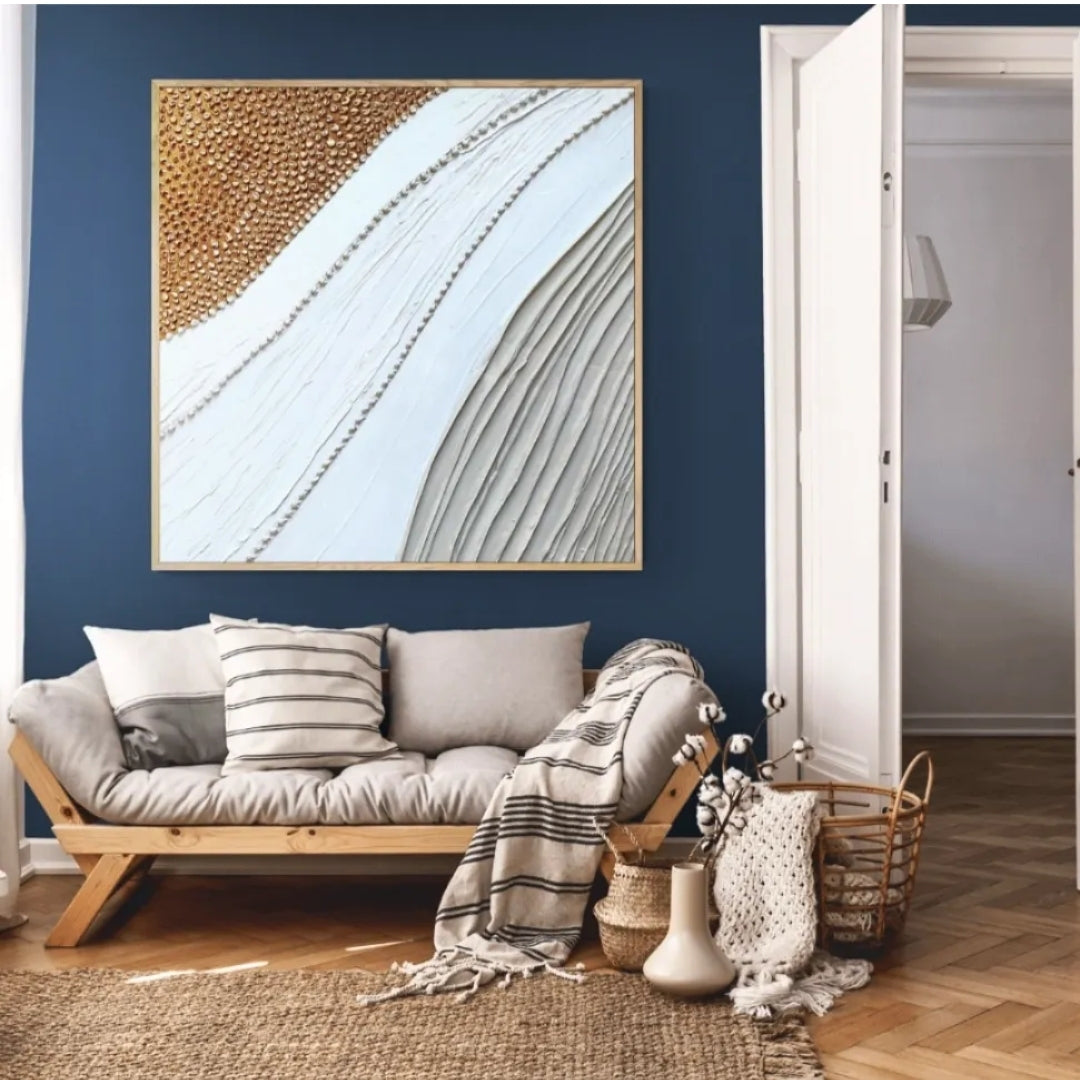 Acrylic abstract artwork  'Between the Lines N.1