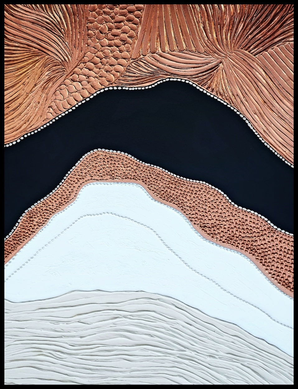 Acrylic abstract artwork  'Between the Lines N.4'