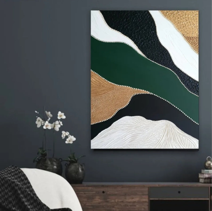 Acrylic abstract artwork  'Between the Lines N.6'