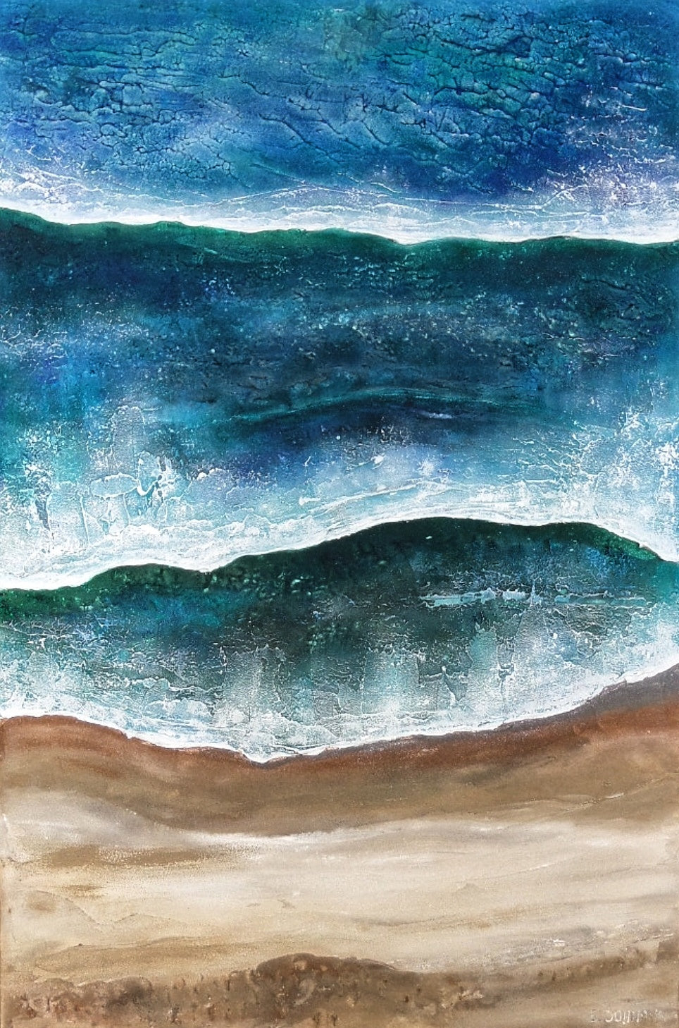 Acrylic abstract artwork  'Holiday'