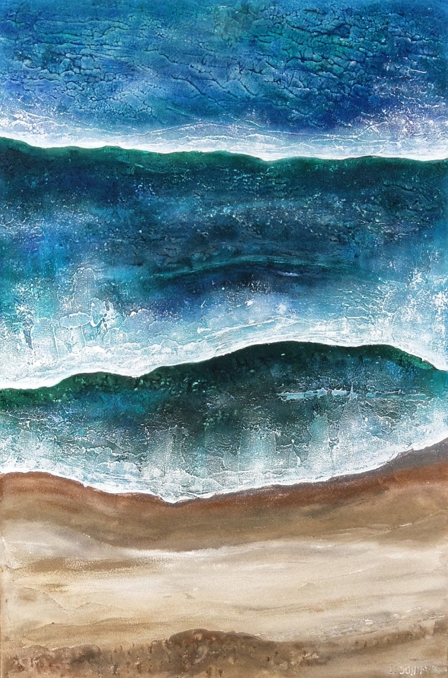 Acrylic abstract artwork  'Holiday'