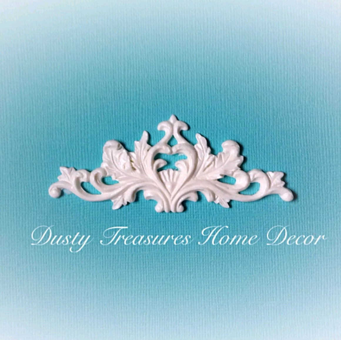 Shabby chic resin furniture applique