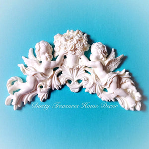 Shabby chic resin furniture applique