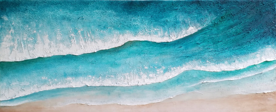 Acrylic abstract artwork  'Ocean Waves'