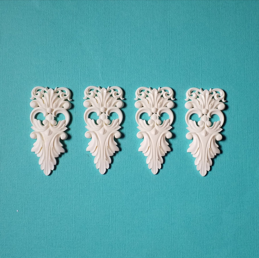 Shabby chic resin furniture applique