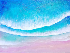 Acrylic and resin abstract artwork  'Dreamy Ocean '