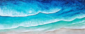 Acrylic and resin abstract artwork  'Magic Ocean'