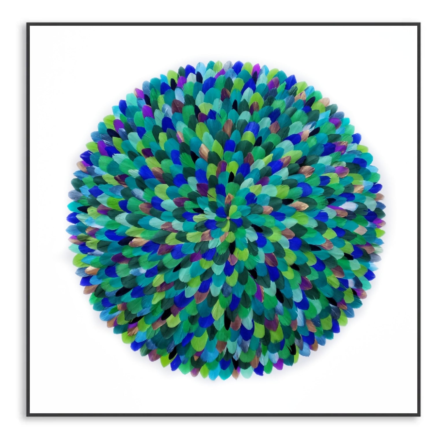 Feather abstract artwork 'Beauty of the Peacock'